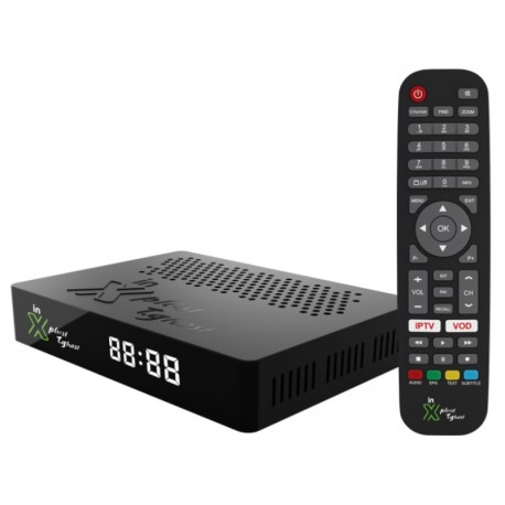 Receptor Interbras Xplus Team Ghost Iptv/Vod/Iks/Sks Wifi Controle-BT