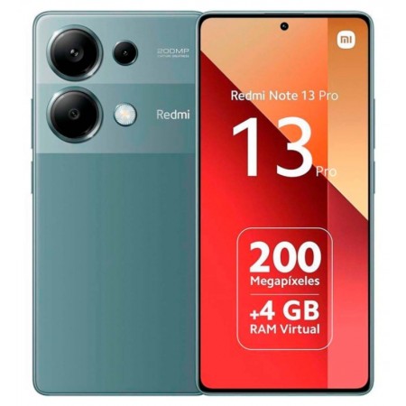 Celular Xiaomi Redmi Note 13 Pro 4G 256GB/ 12GB RAM/ Dual SIM/6.67/Cam 200MP- Verde(Global