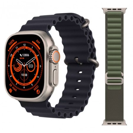 Smartwatch Blulory Glifo 9 Ultra 49mm - Preto/Verde