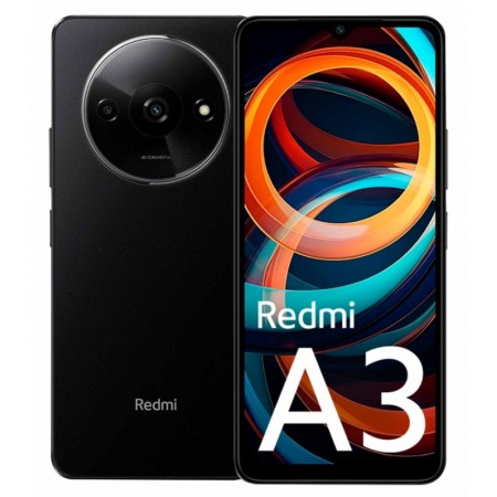 Celular Xiaomi Redmi A3 64GB /3GB RAM /Dual SIM /Tela 6.71 /Cam 8MP - Negro (India)