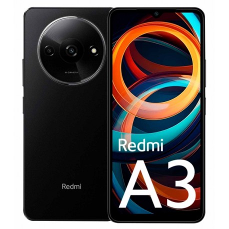 Celular Xiaomi Redmi A3 64GB /3GB RAM /Dual SIM /Tela 6.71 /Cam 8MP - Negro (India)