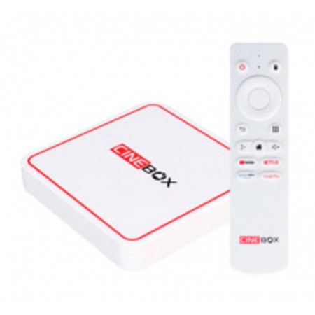 Receptor Cinebox C+ 16GB 2GB RAM IPTV VOD Wifi-5G FTA - Branco