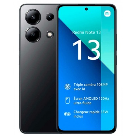 Celular Xiaomi Redmi Note 13 4G 512GB /8GB RAM /Dual SIM /Tela 6.67 /Cam 108MP - Negro(Glo