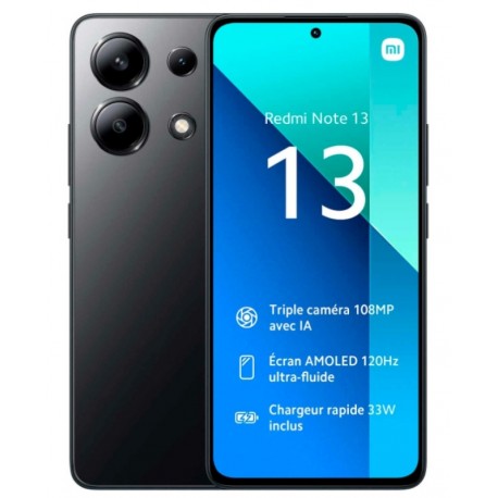 Celular Xiaomi Redmi Note 13 4G 512GB /8GB RAM /Dual SIM /Tela 6.67 /Cam 108MP - Negro(Glo