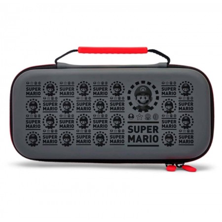 Estuche Protector PowerA Mario Black para Nintendo Switch Lite - Gris Oscuro (PWA-A-2860)