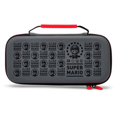 Case Protetor PowerA Mario Black para Nintendo Switch Lite - Cinza Escuro (PWA-A-2860)