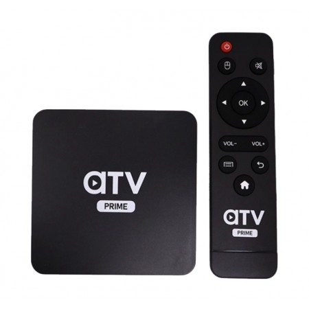 Receptor Iptv ATV Prime 4k Ultra HD Streaming Piayer - Negro