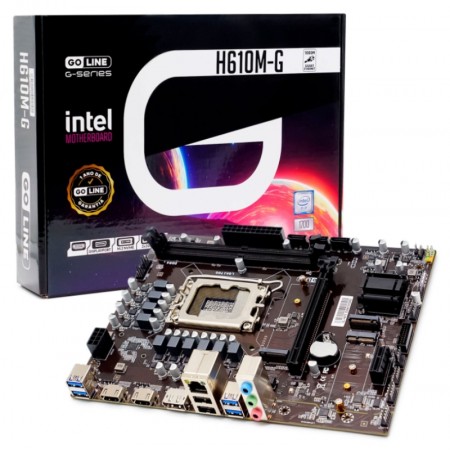 Placa Mãe Goline H610M-G Socket LGA 1700 Chipset Intel DDR4 Micro ATX - (1 Año Garantia)