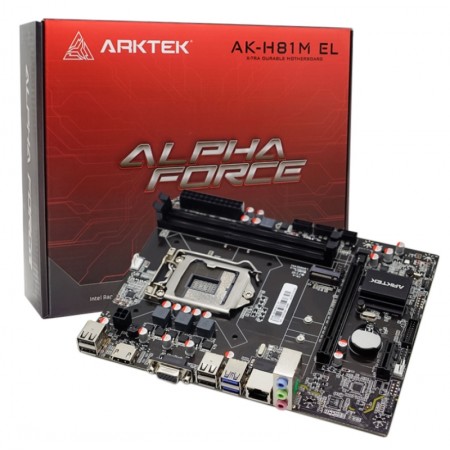 Placa Mãe Arktek AK-H81M EL DDR3 Socket LGA 1150 Chipset Intel H81 Micro ATX