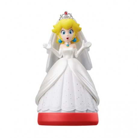 Boneca Amiibo Super Mario Odyssey Princes Peach Wedding