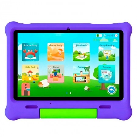 Tablet G-TIDE Klap T1 Kids Tela 10.1" 32GB 2GB RAM - Negro + Capita Lila