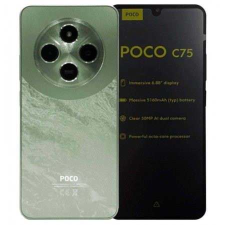 Celular Xiaomi Poco C75 256GB /8GB RAM /Dual SIM /Tela 6.74 /Cam 50MP - Verde (Global)USA