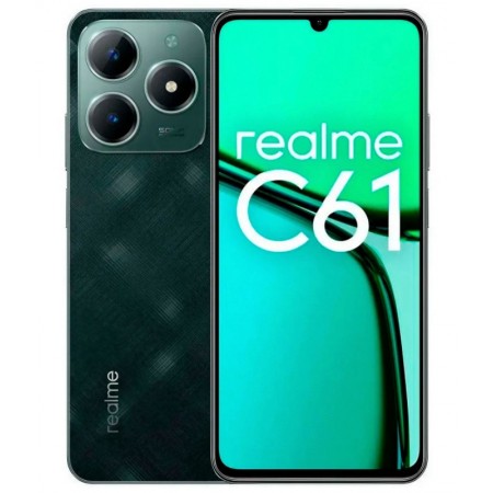 Celular Realme C61 RMX3930 256GB /8GB RAM /Dual SIM /NFC /Tela 6.74 /50MP - Verde (Anatel)