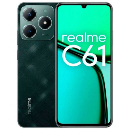 Celular Realme C61 RMX3930 256GB /8GB RAM /Dual SIM /NFC /Tela 6.74 /50MP - Verde (Anatel)