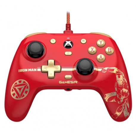 Controle Gamesir Wired G7 HE Iron Man Xbox One X/S | PC | Steam Deck- Red(Gamepass 1 Mês)