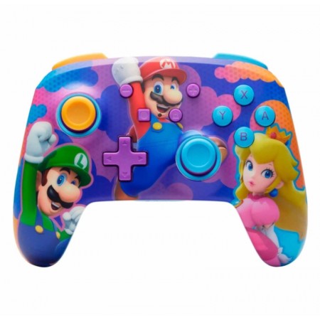 Control PowerA Enhanced Wired Super Mario Color Splash Heroes para N. Switch - PWA-A-09111