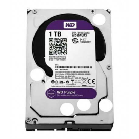 HD SATA 3 WESTERN DIGITAL WD10PURZ 1TB